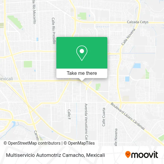 Multiservicio Automotriz Camacho map