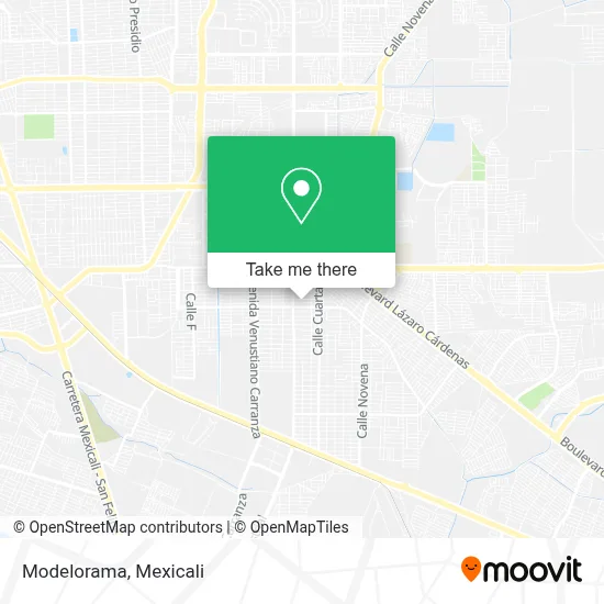 Modelorama map