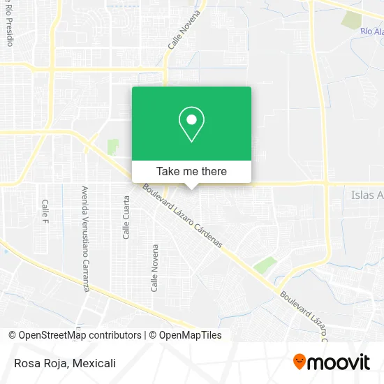 Rosa Roja map