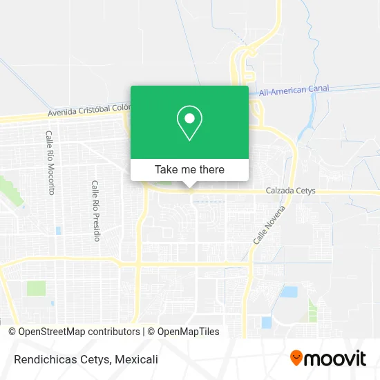 Rendichicas Cetys map