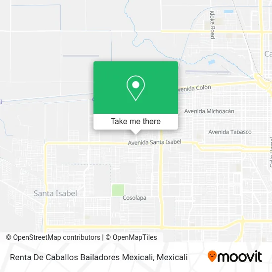 Renta De Caballos Bailadores Mexicali map