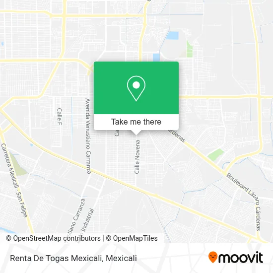 Renta De Togas Mexicali map