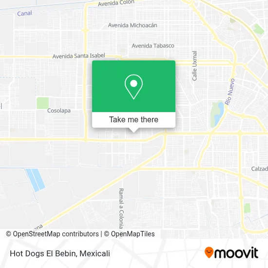 Hot Dogs El Bebin map