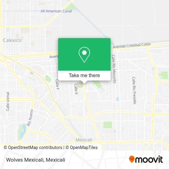 Wolves Mexicali map