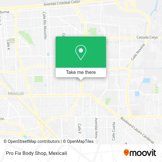 Pro Fix Body Shop map