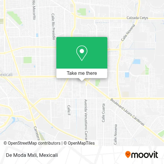 De Moda Mxli map