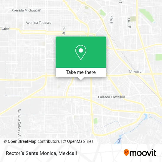 Rectoría Santa Monica map