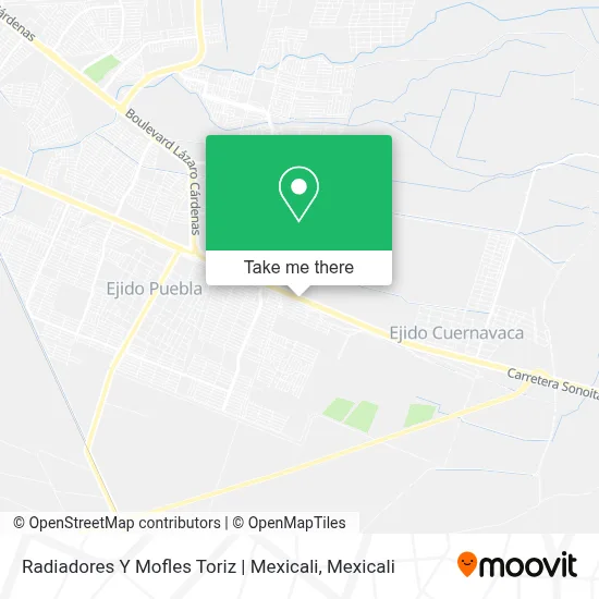 Radiadores Y Mofles Toriz | Mexicali map