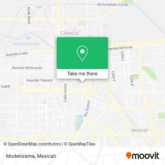 Modelorama map