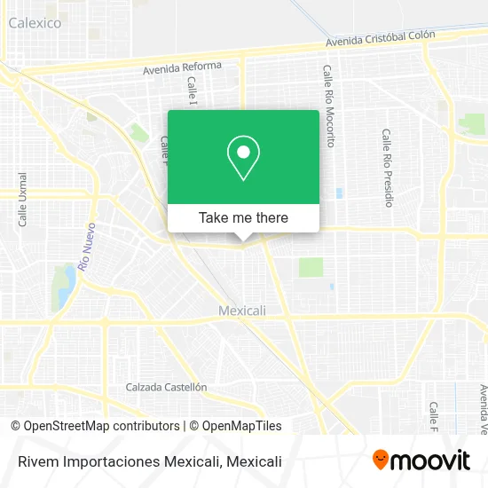 Rivem Importaciones Mexicali map