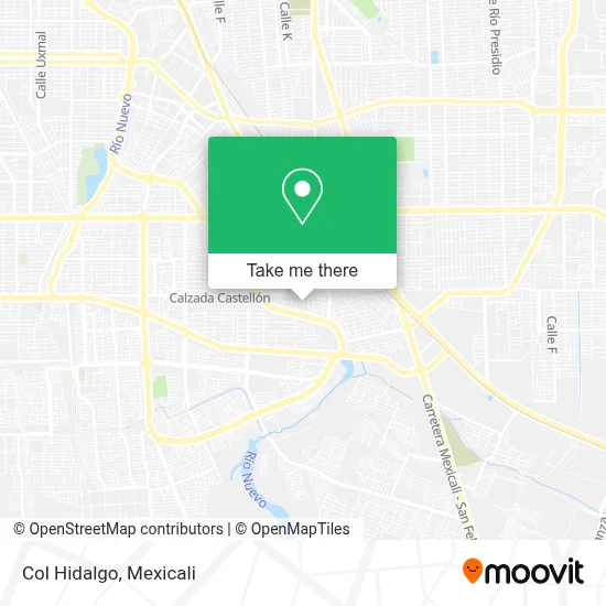 Col Hidalgo map