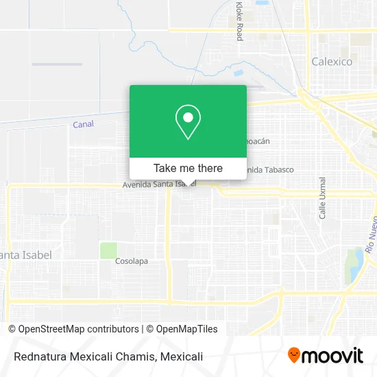 Rednatura Mexicali Chamis map