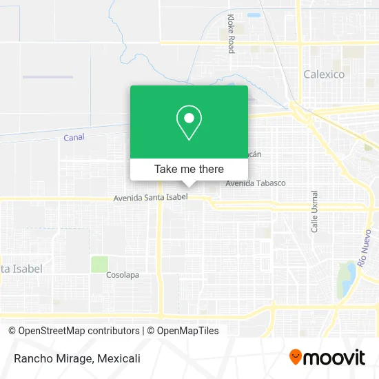 Rancho Mirage map