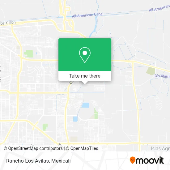 Rancho Los Avilas map