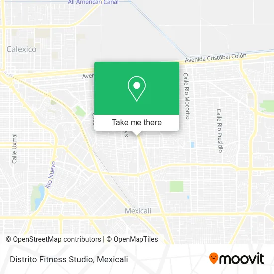 Distrito Fitness Studio map