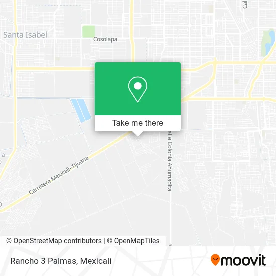 Rancho 3 Palmas map