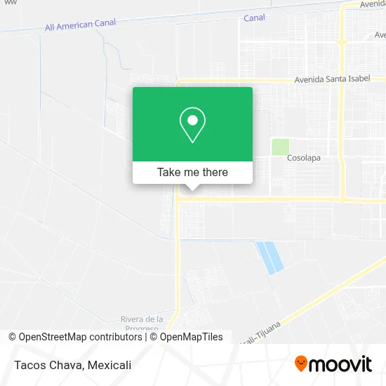 Tacos Chava map