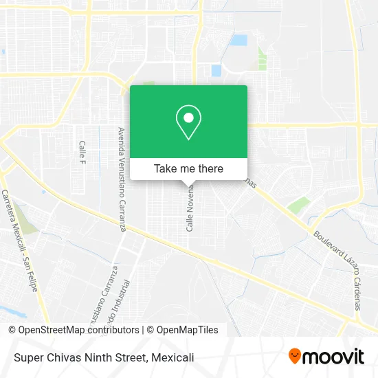 Super Chivas Ninth Street map