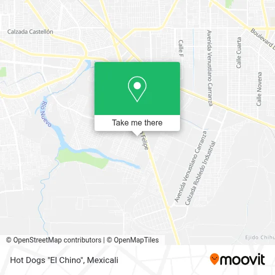 Hot Dogs "El Chino" map