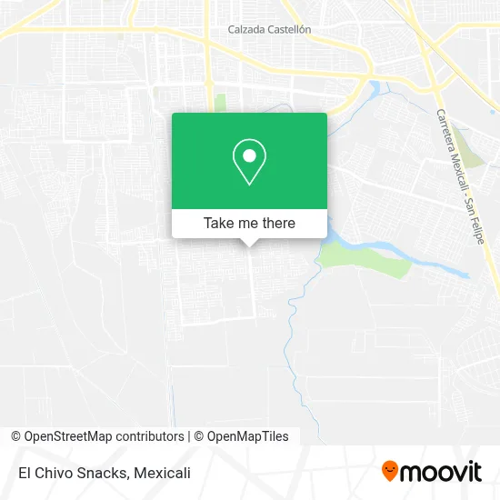 El Chivo Snacks map