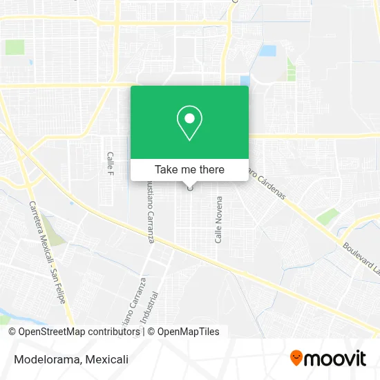 Modelorama map
