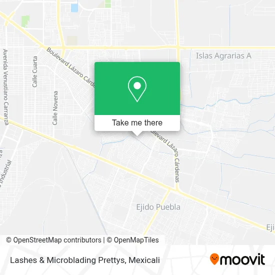 Lashes & Microblading Prettys map