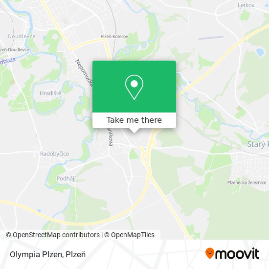 Карта Olympia Plzen