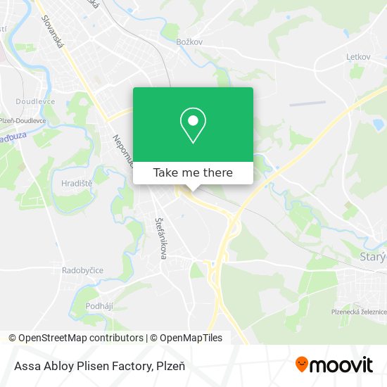 Assa Abloy Plisen Factory map
