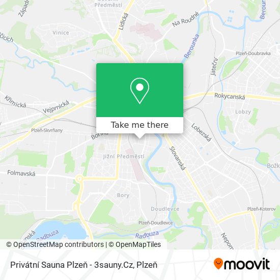 Privátní Sauna Plzeň - 3sauny.Cz map