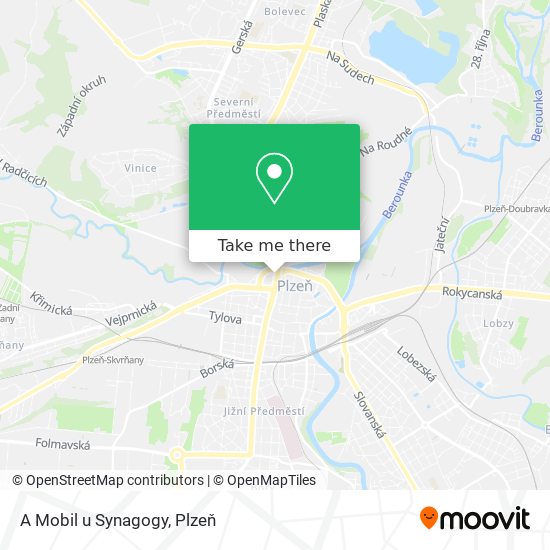 A Mobil u Synagogy map