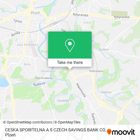 CESKA SPORITELNA A S CZECH SAVINGS BANK CO map
