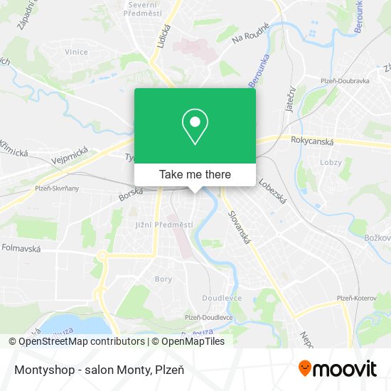 Montyshop - salon Monty map