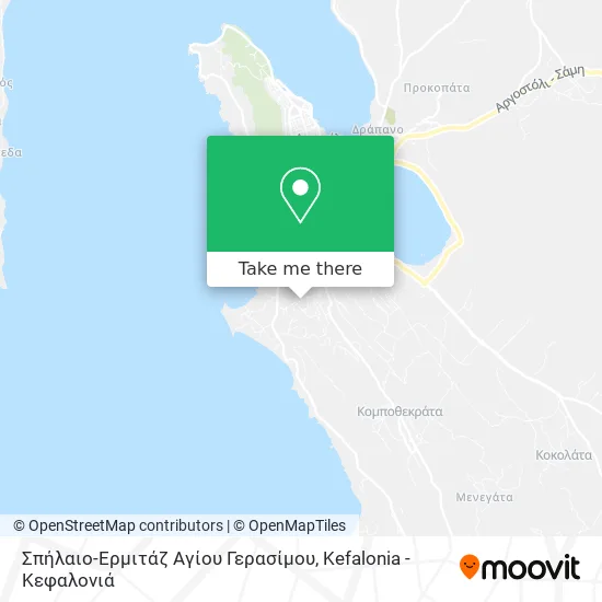 Σπήλαιο-Ερμιτάζ Αγίου Γερασίμου map