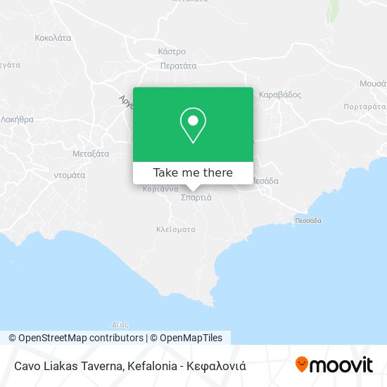 Cavo Liakas Taverna map
