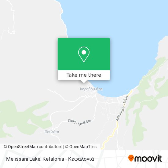 Melissani Lake map