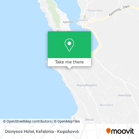 Dionysos Hotel map