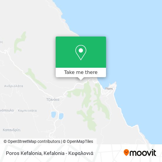 Poros Kefalonia map