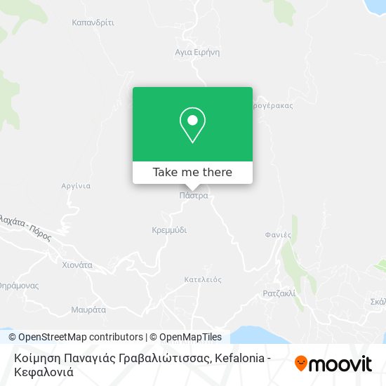 Κοίμηση Παναγιάς Γραβαλιώτισσας map