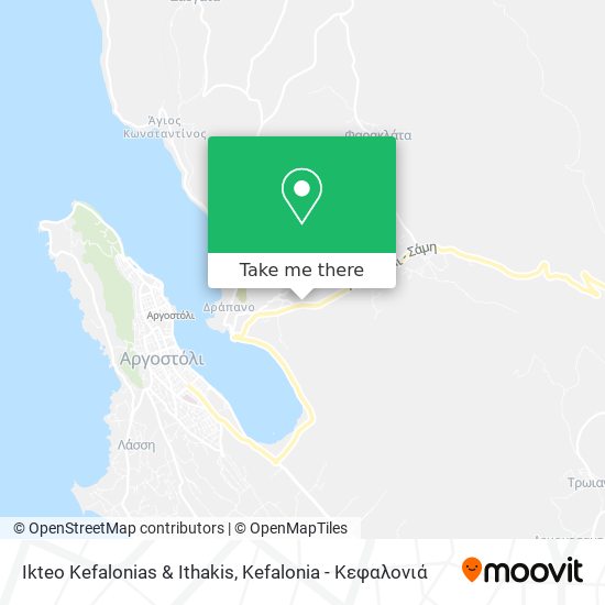Ikteo Kefalonias & Ithakis map