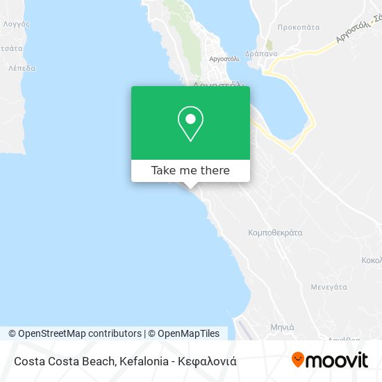 Costa Costa Beach map