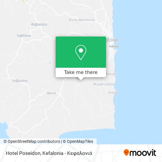 Hotel Poseidon map