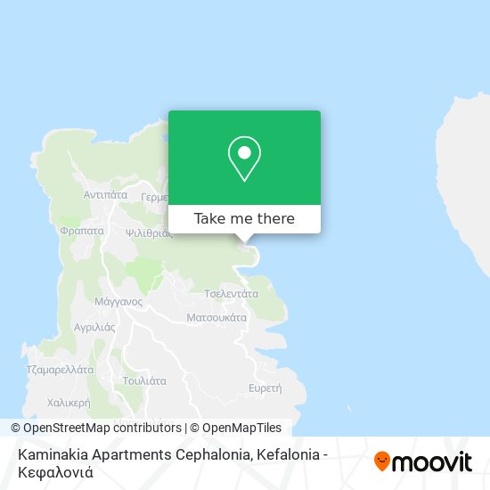Kaminakia Apartments Cephalonia map