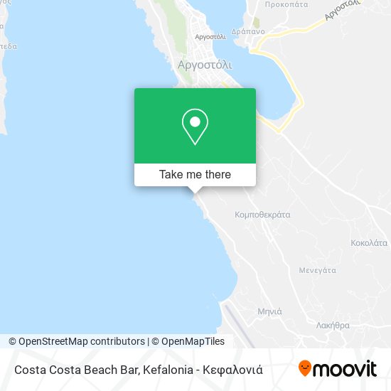 Costa Costa Beach Bar map