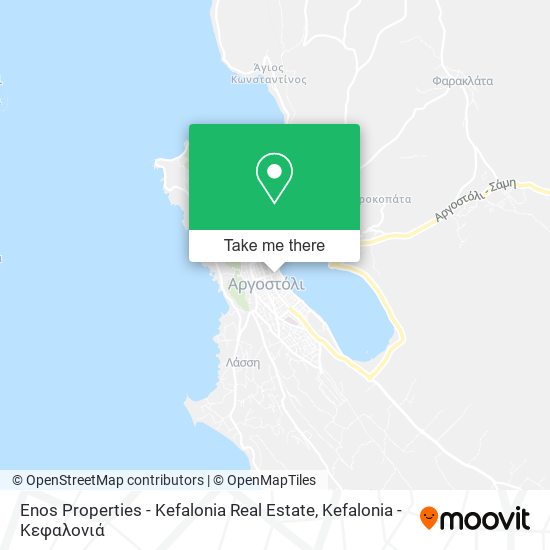 Enos Properties - Kefalonia Real Estate map