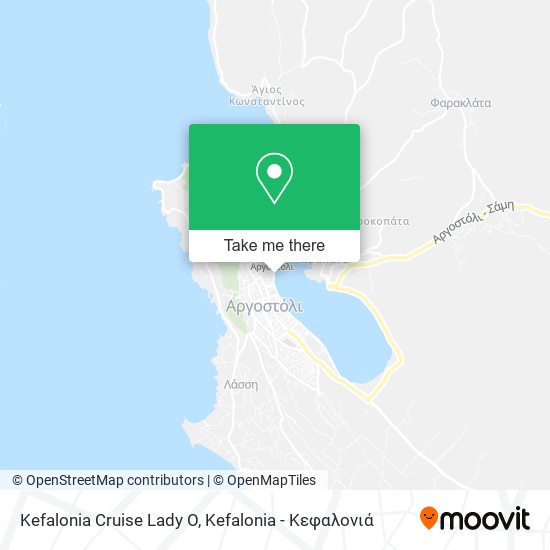 Kefalonia Cruise Lady O map