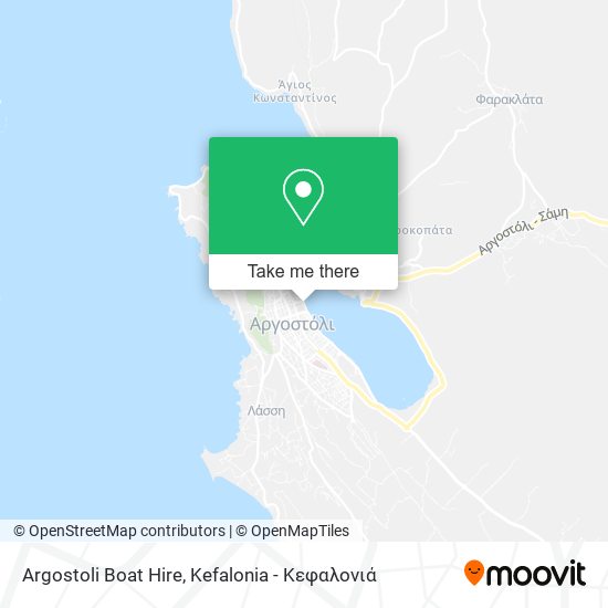 Argostoli Boat Hire map