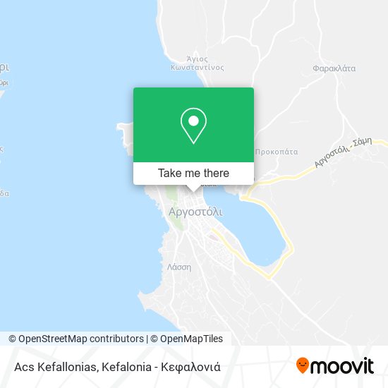 Acs Kefallonias map