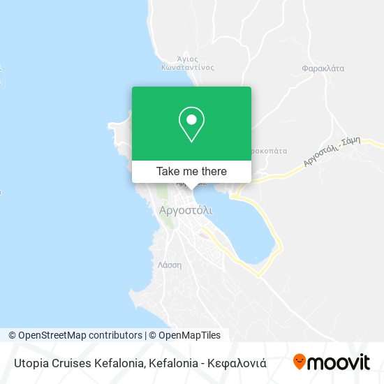 Utopia Cruises Kefalonia map