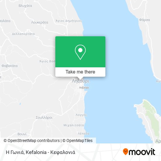 Η Γωνιά map