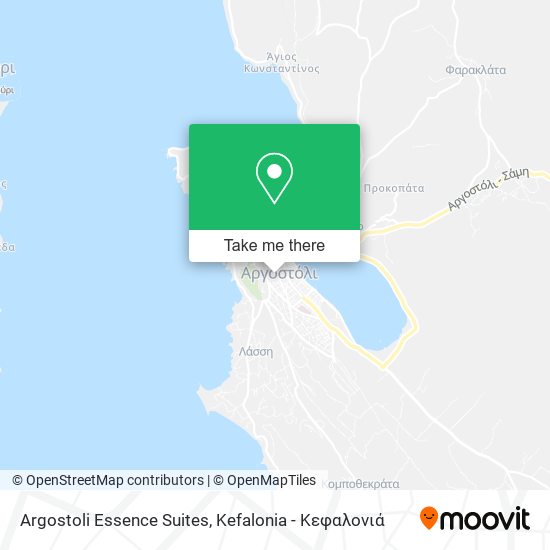Argostoli Essence Suites map